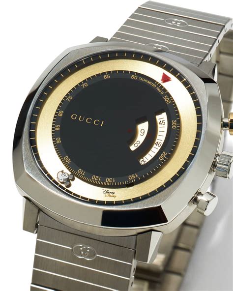 gucci x disney grip|Gucci x Disney Men's Grip 40mm Chronograph Bracelet Watch.